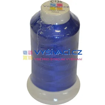 Nit vyšívací nit modrá C135 návin 1000m viskóza nitě - počet kusů: 1 kón návin 1000m 36,30 Kč s DPH za kón při nákupu balení 10 kusů