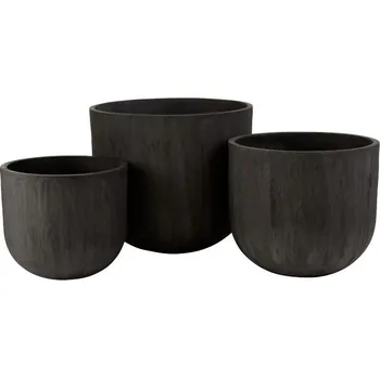 Květináč Sada 3ks granitových květináčů - 51,5*51,5*46 cm