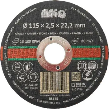 Brusný kotouč Magg Kotouč řezný na kámen 115x2,5x22,2mm