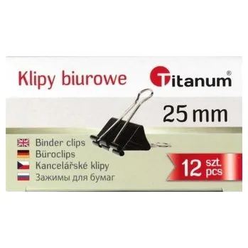 Set školních potřeb Klipy biurowe 25mm 12szt
