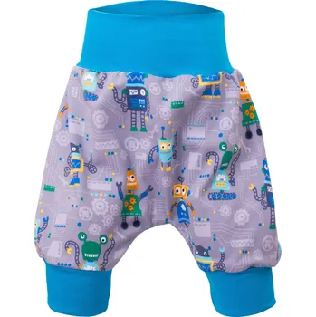 Chlapecké kraťasy Batolecí kraťasy UNUO Roboti na šedé Velikost: 86/92