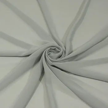 Šifon 742 šedý, š.145