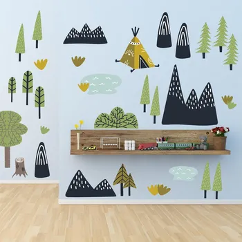 Samolepící dekorace LuxusniObrazy.cz Samolepky na zeď – V lese (L080075)