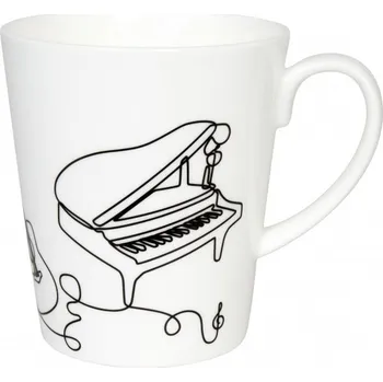 Keramický hrnek s hudebními nástroji - 600 ml