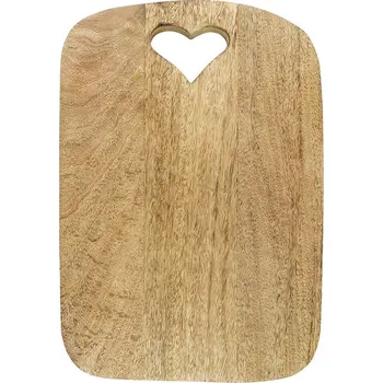 Kuchyňské prkénko Kuchyňské prkénko z mangového dřeva se srdíčkem Horty - 35*24.5*2.5cm