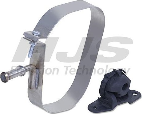 Kit D'assemblage Silencieux HJS Avec Collier - Compatible Citroën C3, C2, DS3, Peugeot 1007 Et Autres - Référence 82 22 9025