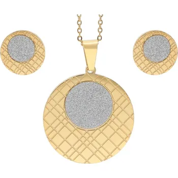 Souprava šperků Doria Set šperků z oceli zlatý K245