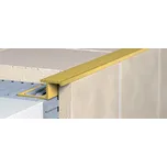 Lišta schodová "Z" Havos, mosaz, délka 300 cm, výška hrany 10 mm, MOSC10300