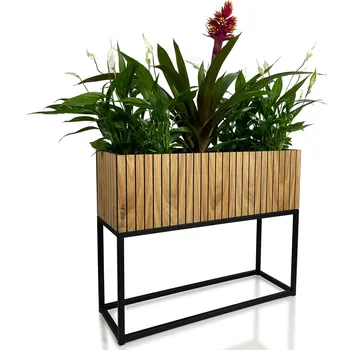 Stojan na květiny Flexistyle Stojan na květiny Fiorino Loft dub 62x22x50 cm