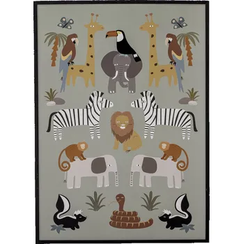 Bytová dekorace Obraz 52x72 cm LENNIE Bloomingville - černý