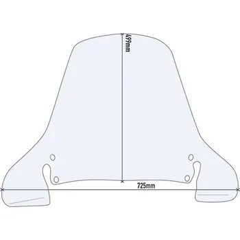 KD199ST čiré plexi HONDA Foresight 250 / Panteon 125-150 (97-08)