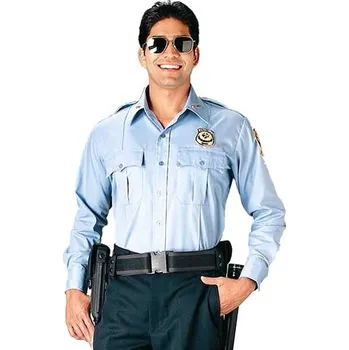 Pánská košile ROTHCO Košile POLICIE A SECURITY dl. rukáv SV.MODRÁ velikost: XXL