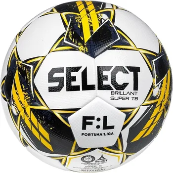 Fotbalový míč Select FB Brillant Super TB CZ Fortuna Liga 2022/23 bílý/žlutý 5