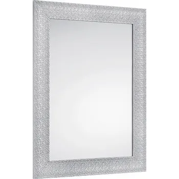 Zrcadlo Zrcadlo na zeď FARINA stříbrné 55 x 70 cm