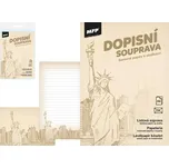 Dopisní papír barevný LUX 5+10 (New York)