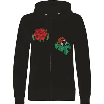 Pánská mikina Mikina na zip unisex s potiskem Růže a beruška pánské