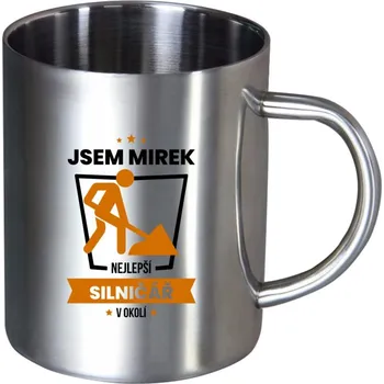 Nerezový hrnek Nejlepší v okolí - silničář