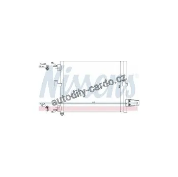 Chladič motoru Chladič klimatizace NISSENS 94036