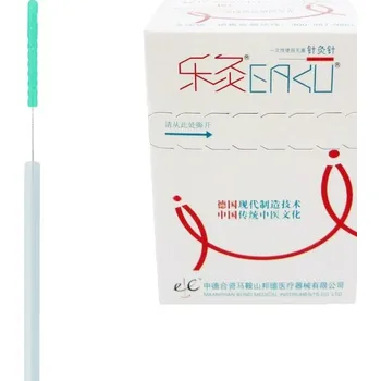 Jehla na akupunkturu Akupunkturní jehly - EAKU - plastová rukojeť - s trubičkou - 100 ks EAKU - plastové - s trub.: 0,12x15