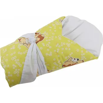 Zavinovačka JAN peří Péřová zavinovačka "Dráček" 80x80 cm pejsek zelený - Péřová zavinovačka "Dráček" 80x80 cm pejsek zelený vnitřek + potah