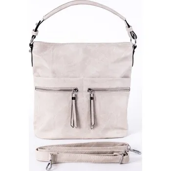 Kabelka Středně velká béžová kabelka na rameno i crossbody ROMINA & CO D191/22