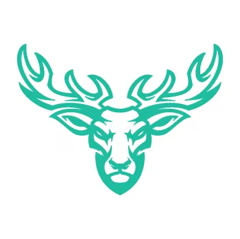 Samolepící dekorace Jelen 006 (25 - tyrkysová) SAMOLEPKA NA AUTO, NÁLEPKA, FÓLIE, POLEP, TUNING, VLASTNÍ TEXT, TISK, AUTOSAMOLEPKY.cz, POLEPY, OBRÁZEK, LOGO, 3D STICKERS