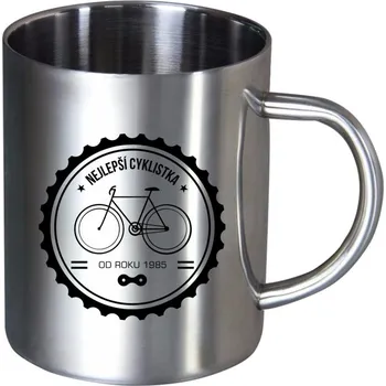 Nerezový hrnek Nejlepší cyklistka od roku