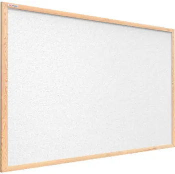 Allboards,bílá korková tabule v dřevěném rámu 90x60 cm,TKWHITE96D