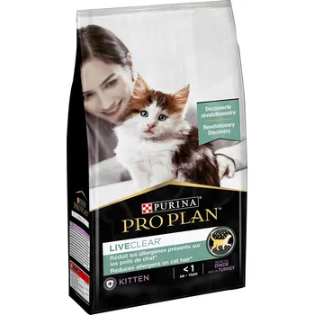Krmivo pro kočku 1,4kg Pro Plan LiveClear Kitten s krocanem