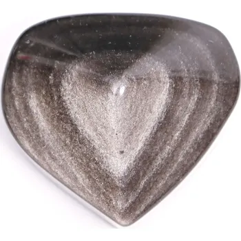 Drahý kámen Magieprirody.cz Srdce obsidián stříbrný 61g konkrétní #06