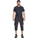 CERVA KNOXFIELD / Tříčtvrteční kalhoty - antracit/oranžová 58