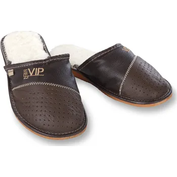 Dívčí obuv Wooline Kožené pánské pantofle VIP Velikost obuvi: 41