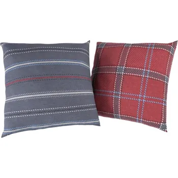 Povlak na dekorativní polštářek Kvalitex Sada 2 povlaků na polštář bavlna CAMPUS šedé Abmessungen der Kopfkissenbezüge: 30x40cm