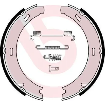 Brzdová čelist Sada brzdových čelistí, parkovací brzda BREMBO S 50 507