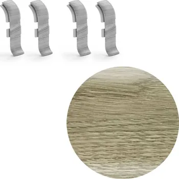 soklová lišta NOVÁK Spojka k soklové liště PVC dub pouštní 56x23 4ks NGTFB3