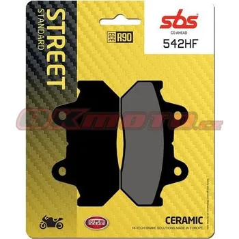 Brzdová destička Zadní brzdové destičky SBS 542HF - Honda CBR 600 F, 600ccm - 87-90