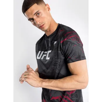 Pánské tričko Pánské sportovní tričko Venum UFC Authentic Fight Week 2.0 Dry Tech - Black černé Velikost: XXL