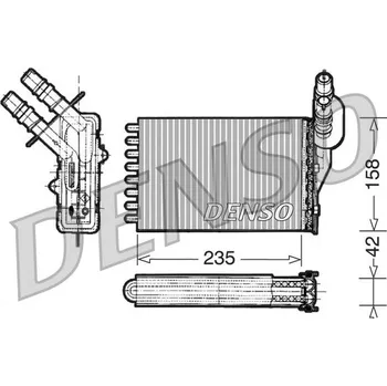 Výměník tepla, vnitřní vytápění DENSO DRR23001