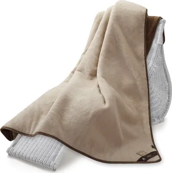 přikrývka Wooline Oboustranná přikrývka 220x200 cm, camel