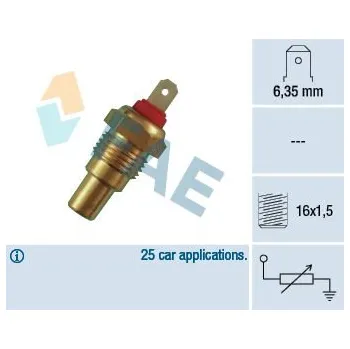 Čidlo automobilu Snímač, teplota chladiva FAE 31330