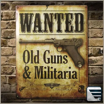 Plechová cedule Cedule plechová Mars and Arms Wanted - barevná