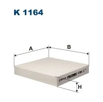 Autodíl Filtr, vzduch v interiéru FILTRON K 1164
