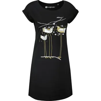 Dámské tričko Dámské prodloužené triko ALTISPORT CARRYOVER ALW043K388 ČERNÁ/ZLATÁ S/M