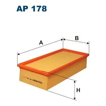 Vzduchový filtr Vzduchový filtr FILTRON AP 178