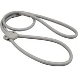 BafPet Vodítko předváděcí šité kulatá kůže šedé 100 cm/9 mm