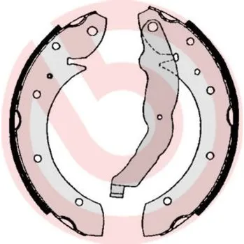 Brzdová čelist Sada brzdových čelistí BREMBO S 06 506