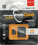 Paměťová karta Imro microSD 64GB s adaptérem / Class 10 UHS