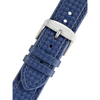 Řemínek na hodinky Kožený řemínek Morellato Capoeira 4907977.062 M, modrý, ekokůže