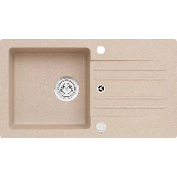 Granitový dřez Alveus Cortina - Granitový dřez 75x42 cm, s ovládáním odtoku, beige 1133439