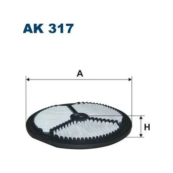 Filtr do auta Vzduchový filtr FILTRON AK 317